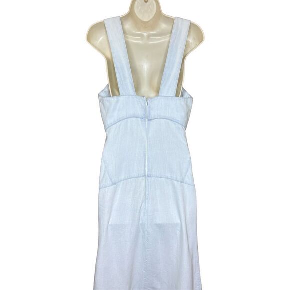 Proenza Schouler White Label Chambray High-Low Midi Dress NWT Size 6 - Picture 8 of 10